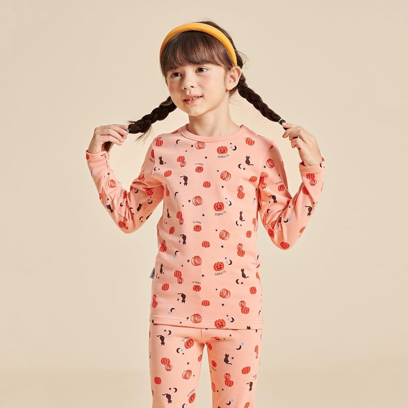DORSILL Girls' Brushed Thermal Underwear Set Cotton Warm Comfortable Suits For Kids Long Johns - Image 5